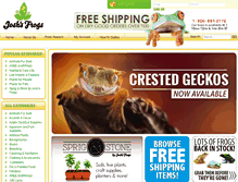 Tablet Screenshot of joshsfrogs.com